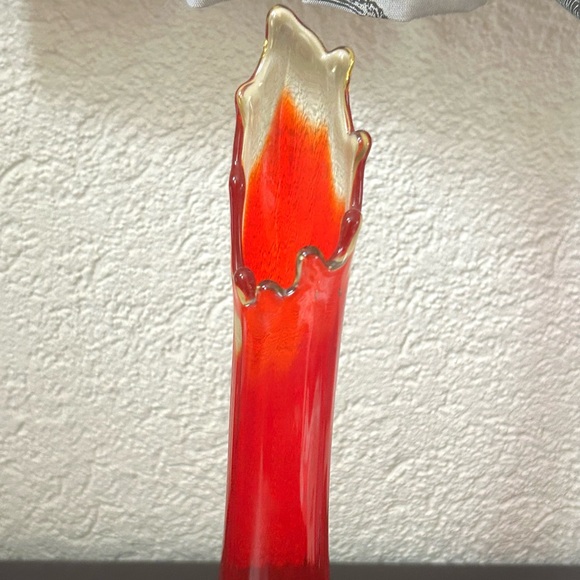 MCM L.E. Smith Amberina Vase - Picture 3 of 11